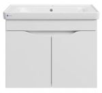 Dulap pentru lavoar Mashtab 11829 Print cu 2 usi, suspendat 55cm Alb