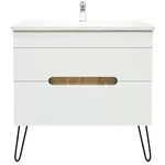 Шкаф под умывальник Bayro универсальный Etna под умыв. Argo 800 белый мат