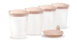 Контейнер для хранения пищи BabyOno 1028/01 Container pentru depozitarea de lapte (4 buc.) bej