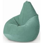 Кресло-мешок BeanBag BM5846, Кресло Груша из велюра Standart, с двойным чехлом, XL, Ментоловый