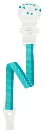 ”Baby-Nova” Cârlig fixator pentru suzetă cu inel din silicon, 1 buc. (34122)