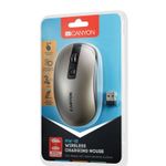Wireless Mouse Canyon MW-18, Silent, Optical, 800-1600dpi, 4 buttons, Ambidextrous, 300mAh, Grey