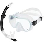 Accesoriu pentru înot AquaLung Set masca+tub scufundare NABUL Transp/White
