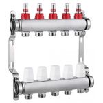 Комплект распределителей Hydro S Colector complet din Inox, 3 căi, cu debitmetru, 1