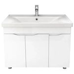 Шкаф под умывальник Mashtab 12009 Sava Dp.Print cu 3 Uși 100cm Alb