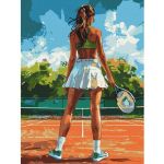Tablou pe numere BrushMe BS54111FC 40х50 cm (fără cutie) Jucătoare de tenis