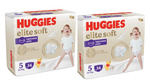 1 Set 2 pachete scutece-chiloțel Huggies Elite Soft Pants  Mega 5  (12-17 kg), 34 buc