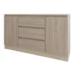 Comodă Smartex (16203) Т4 120cm Ivory+Stejar Deschis