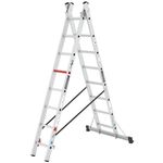 Лестница Cagsan TSA5 двухсекционная, 2x8 ст, H=4.12m, макс.нагрузка150kg