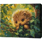 Картина по номерам BrushMe RMG0009FC 30x40сm (fără cutie) Arici în frunze