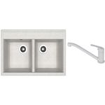 Мойка кухонная со смесителем Dr.Gans Astra 780 + SanDonna F 1066 gri