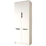 Шкаф детский MebelStar LILU 4D 80x40x210 White (MBS-1319)