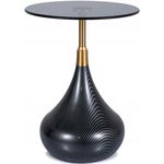 Журнальный столик Signal Taurus szklo FI 40*54 dymione/czarny