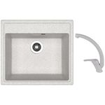 Chiuvetă bucătărie cu bateria Dr.Gans Nika 570 + SanDonna F 1069 gri