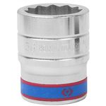 Set de tubulare, bite, duze King Tony 833036M Cap tubular cu 12 laturi, 36 mm, 1