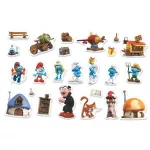 Головоломка Dodo 200627 Joc magnetic de dezvoltare Smurfii (24el)