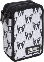 Пенал с 3 отделениями CoolPack с аксессуарами JUMPER FRENCH BULLDOGS