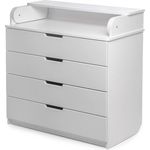 Комод-пеленатор PernaMea HappyBaby 900 MDF Alb (114457)
