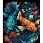 Картина по номерам Strateg 57206 Lumea subacvatica 30x40cm (fundal negru)