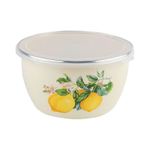 Container alimentare Metalac 51718 эмалированный Lemons 16cm, 1.7l, крышка пластик