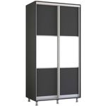 Шкаф Mobildor-Lux Aron cu uși glisante orizontal (100x60x200H cm) Anthracite