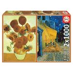 Puzzle Educa 18491 2x1000 Sunflowers