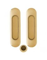 Set de mânere pentru uși cuisante 378-03/04 auriu lucios/ auriu mat