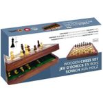 Joc educativ de masă Piatnik 4204P Foldable Wooden Chess, magnetic