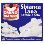 Omino Bianco LANA aditiv inalbitor/contra petelor de pe lina, bumbac si matase, 10 pliculete