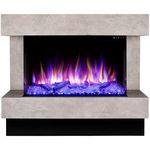 Șemineu electric ArtFlame Glow & Haiti 33, 880x1100x350mm, Gri
