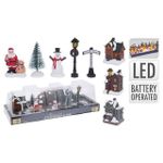 Новогодний декор Promstore 51182 Сувенир-сцена LED Christmas 10ед