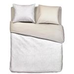 Lenjerie de pat Moooi 239526 Embroidered Dodo Pavone 200x200/220 Ivory