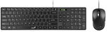 Набор клавиатура + мышь Genius SlimStar C126, проводной, черный