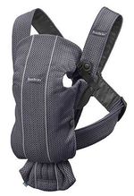 Анатомический рюкзак-кенгуру BabyBjorn Mini Anthracite 3D Mesh
