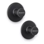 Cârlig baie Brabantia 1003485 Cueras pentru prosop, 2buc, gri inchis