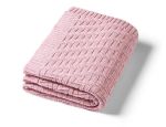 Lenjerie de pat pentru copii BabyOno 1647/01 Patura tricotate din bumbac roz