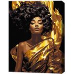 Картина по номерам BrushMe BSB0012FC 40x50сm (pânză neagră/fără cutie) Îmbrăcată în raze