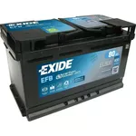 Acumulator auto Exide START-STOP EFB 12V 80Ah 800EN 315x175x190 -/+ (EL800)