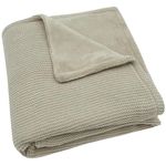 Детское постельное белье Jollein 517-511-67054 Paturica Basic Knit Olive Green/Fleece, 75x100cm