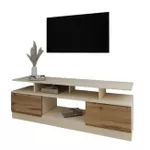 Comodă TV Smartex (16518) Т9 140cm TV Ivory+Stejar Inchis