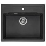 Мойка кухонная Reginox R31049 Amsterdam 54 Tapwing Black Silvery
