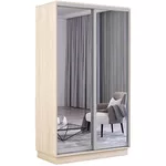 Шкаф Mobildor-Lux Раздвижные зеркальные двери Fox (110x60x230H см) Sonoma