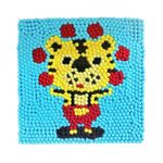 Set de creație New World B73 Tablou cu pompoane 30x30cm Tigru