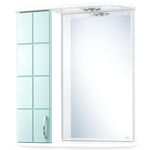 Oglindă baie Mashtab 5083 Domino 600x200x720 Alb-Verde