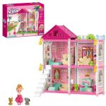 Домик для кукол Essa 556-101 Vila Mică + accesorii, 98elem