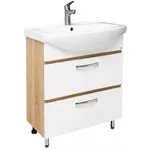 Шкаф под умывальник Mashtab 11519 Agat cu 2 sertare 65cm Alb-Sanoma