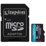 Card de memorie flash Kingston SDCG3/256GB, microSD Class10 A2 UHS-I U3 (V30)