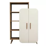 Raft de birou Trendy Forma, Nuc, Smantana 90x132x32cm, raft de carti