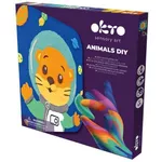 Набор для творчества Okto 25028 Tablou 3D pe numere din plastilină aerată Air Clay 24x24cm: Vidră