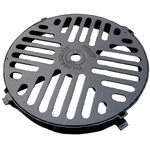 Аксессуар для дома Uniplast 16013 Сapac rotund ventilat din fonta cu rama D.520 B125 (450x520x20 mm)